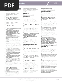 Gateway To The World c1 Workbook Keys