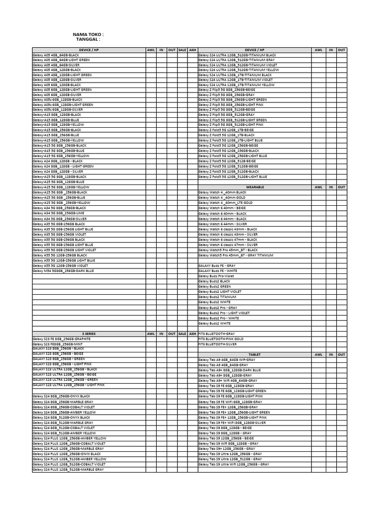 Stok harian tambun 1 pdf linux based devices smart devices