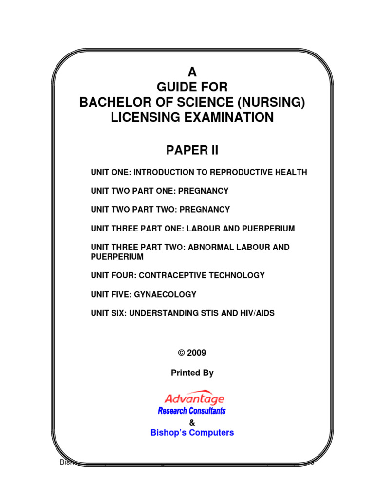 Nursing Licensing Exam: Reproductive Health Guide | PDF | Sexually ...