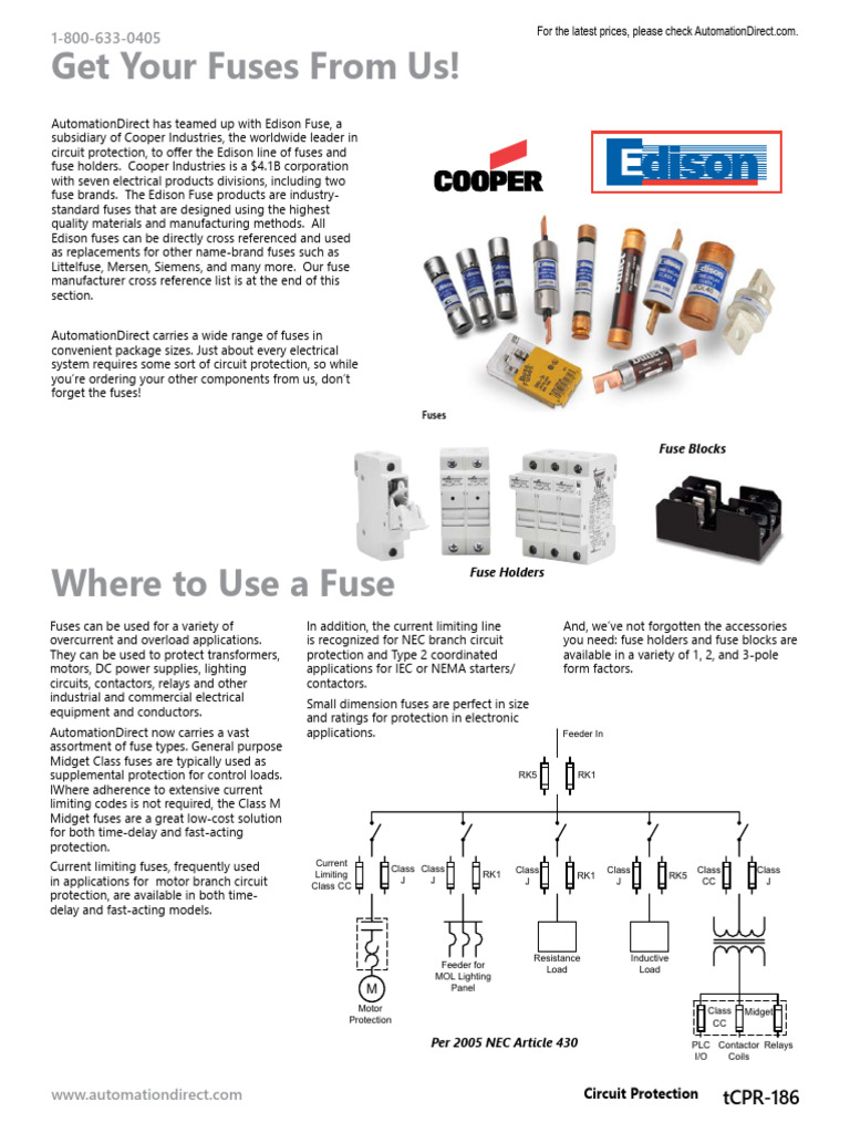 Fuses Selection Guide | PDF | Fuse (Electrical) | Power Supply
