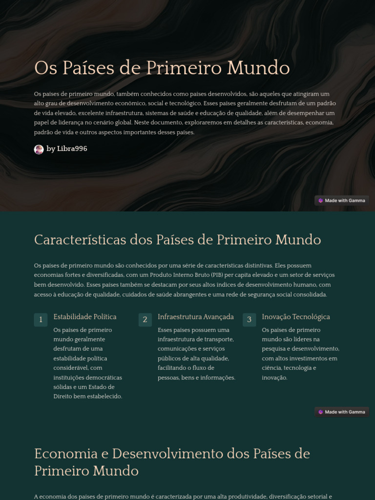 Países De Primeiro Mundo: Quais São Os Países De Primeiro Mundo – JNSYU