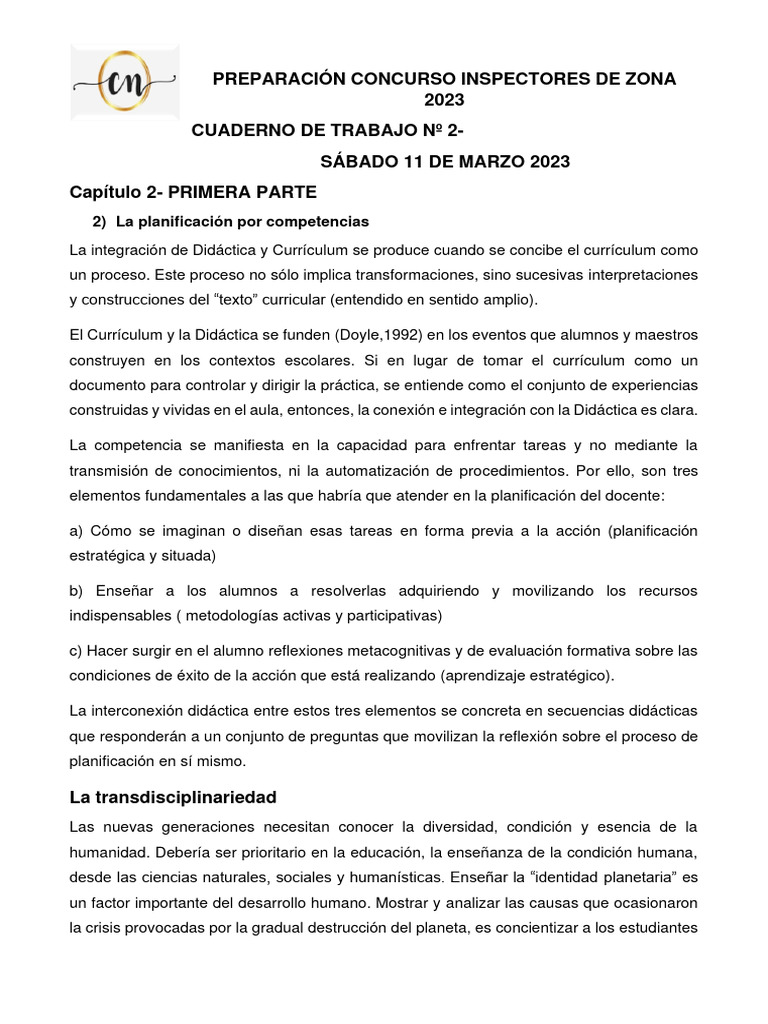 Planificación Educativa por Competencias | PDF | Plan de estudios ...