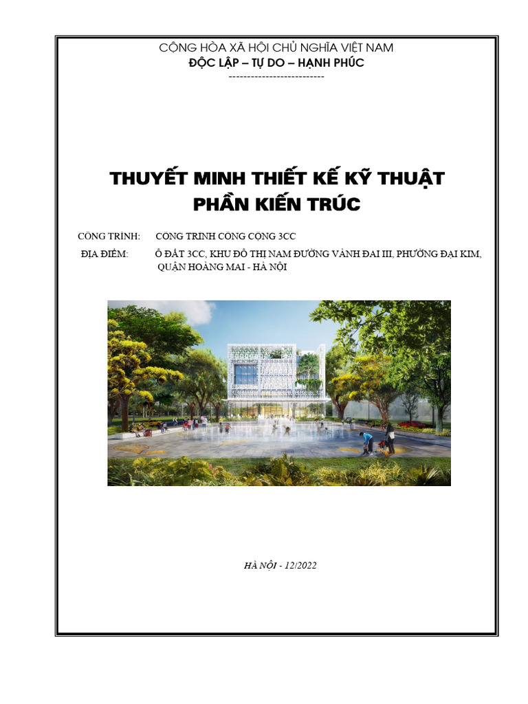 3CC - Thuyet Minh Thiet Ke Ky Thuat | PDF