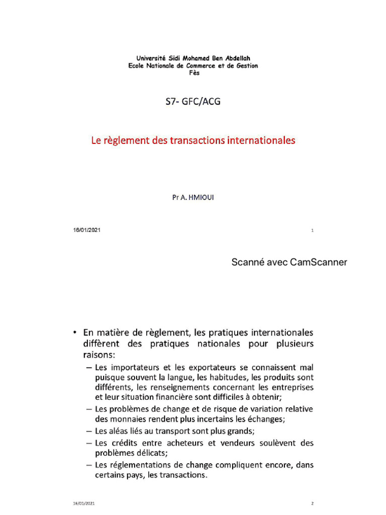 Cours GFI CHAPITRE 3 PR A.HMIOUI 7DH | PDF