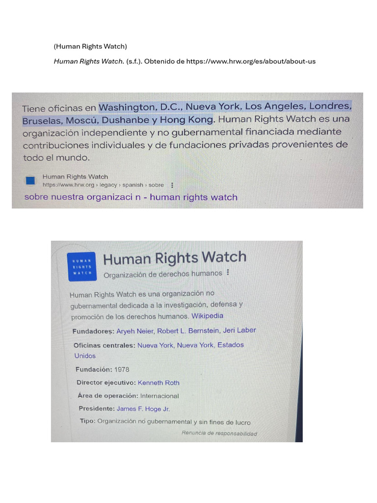 Human Right Watch | PDF | Social Science