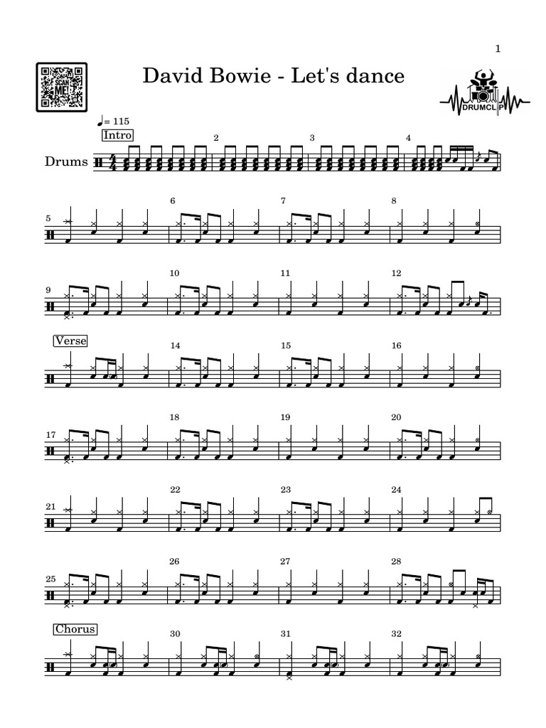 Drums and Structure of "Let's Dance" | PDF