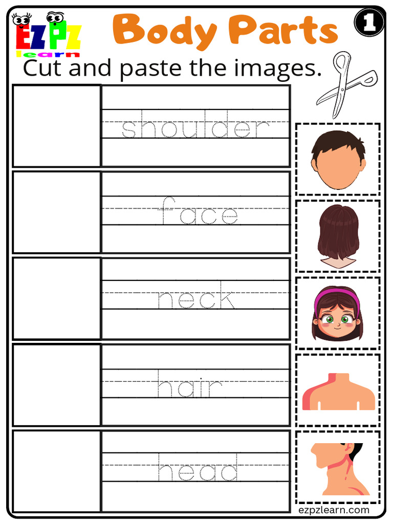 1 Body Parts Cut and Paste | PDF