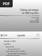 Taking Advantage of ARS Log Files: Carlos Ungil Cern