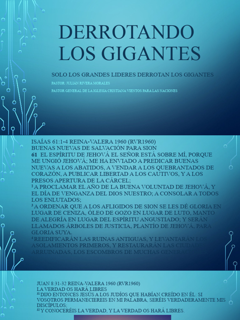 Derrotando Los Gigantes | PDF | Elijah | Libros de reyes