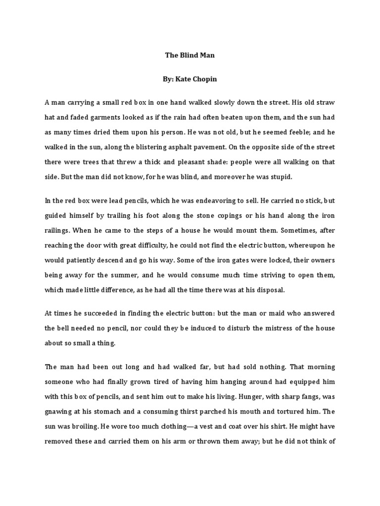 The Blind Man | PDF