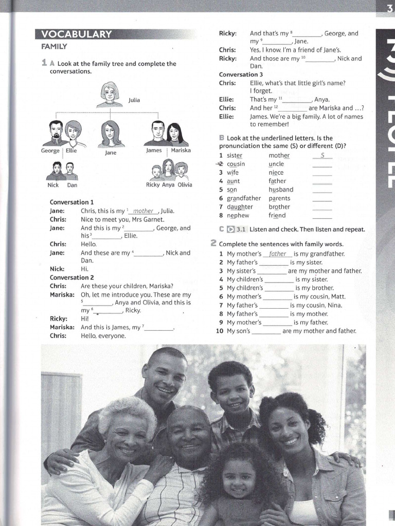 Speak Out Elementary WB Unit 3 | PDF