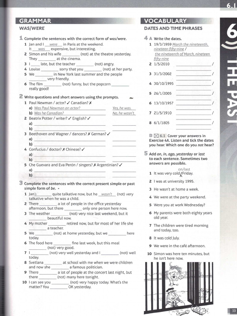 Speak Out Elementary WB Unit 6 | PDF