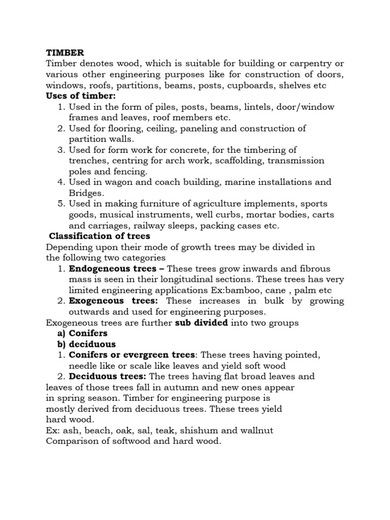 TIMBER | PDF | Wood | Lumber