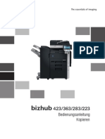 Konica Minolta Bizhub 223,282,363,423 Bedienungsanleitung Fur Kopieren