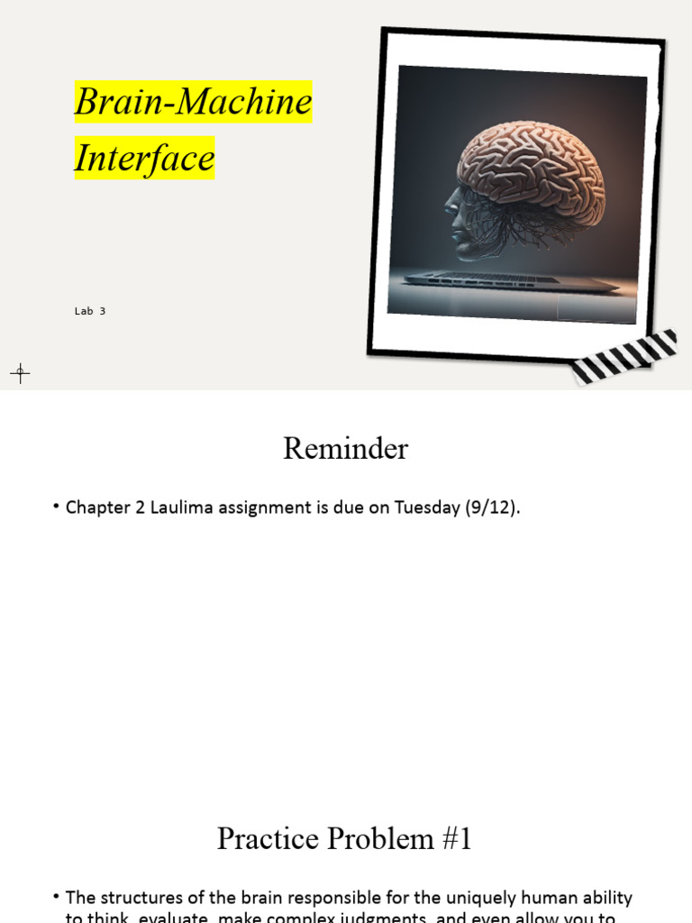 Brain-Machine Interface Lab Overview | PDF | Electroencephalography ...