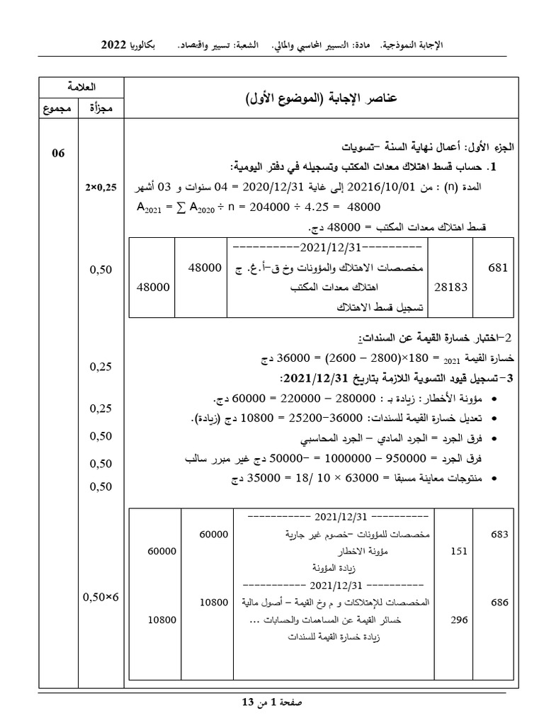 Correction Bac Ge Gestion 20222 | PDF