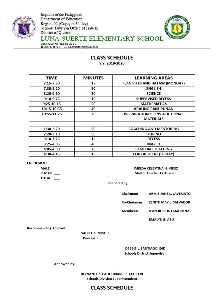 Classroom Program Type B | PDF | Behavior Modification | Philippines