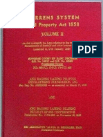 Torrens System Real Property Act 1858 Volume II