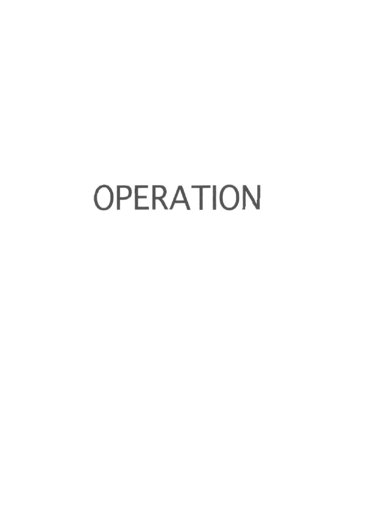 Operation | PDF