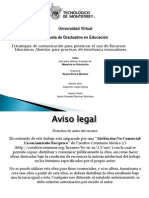 Estrategias de Comunicación para Potenciar El Uso de Recursos Educativos Abiertos para Procesos de Enseñanza Innovadores