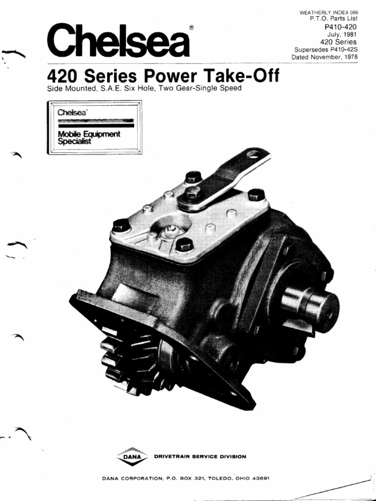 Bomba Chelsea-420-Parts-Manual | PDF