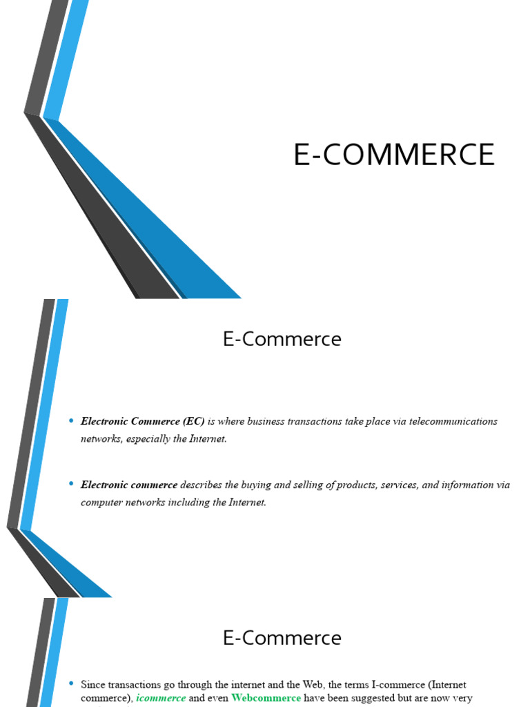 E-Commerce Essentials for Businesses | PDF | E Commerce | Electronic ...
