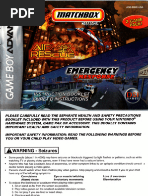 2 Game Pack! - Matchbox Missions - Emergency Response + Air, Land and Sea Rescue (USA)