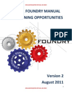 Fy2011 Foundry Manual of Training Opportunities (Version 2)