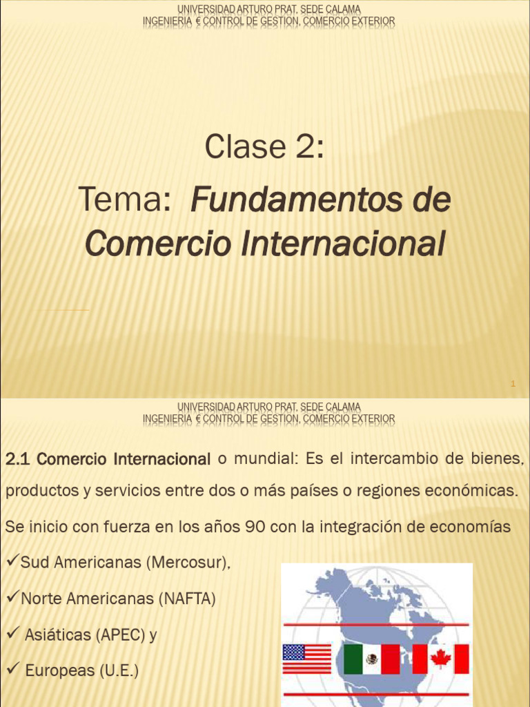 Clase 2 Comercio Exterior | PDF | El comercio internacional | Ventaja ...