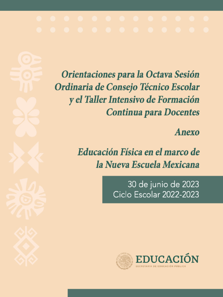 Anexo Educacion Fisica En El Marco De La Nueva Escuela Mexicana Final Pdf