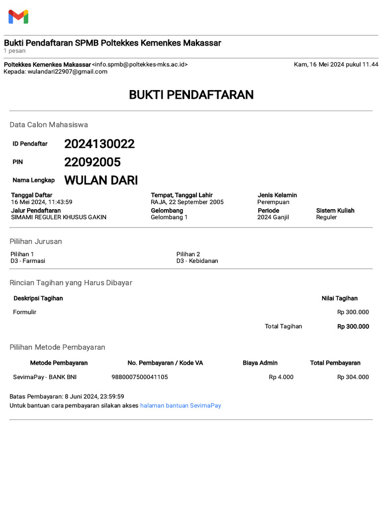Tutorial Daftar Spmb Kabupaten