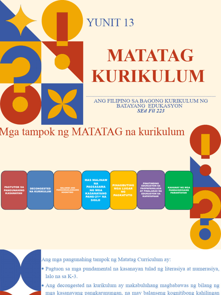 Matatag Kurikulum Pdf