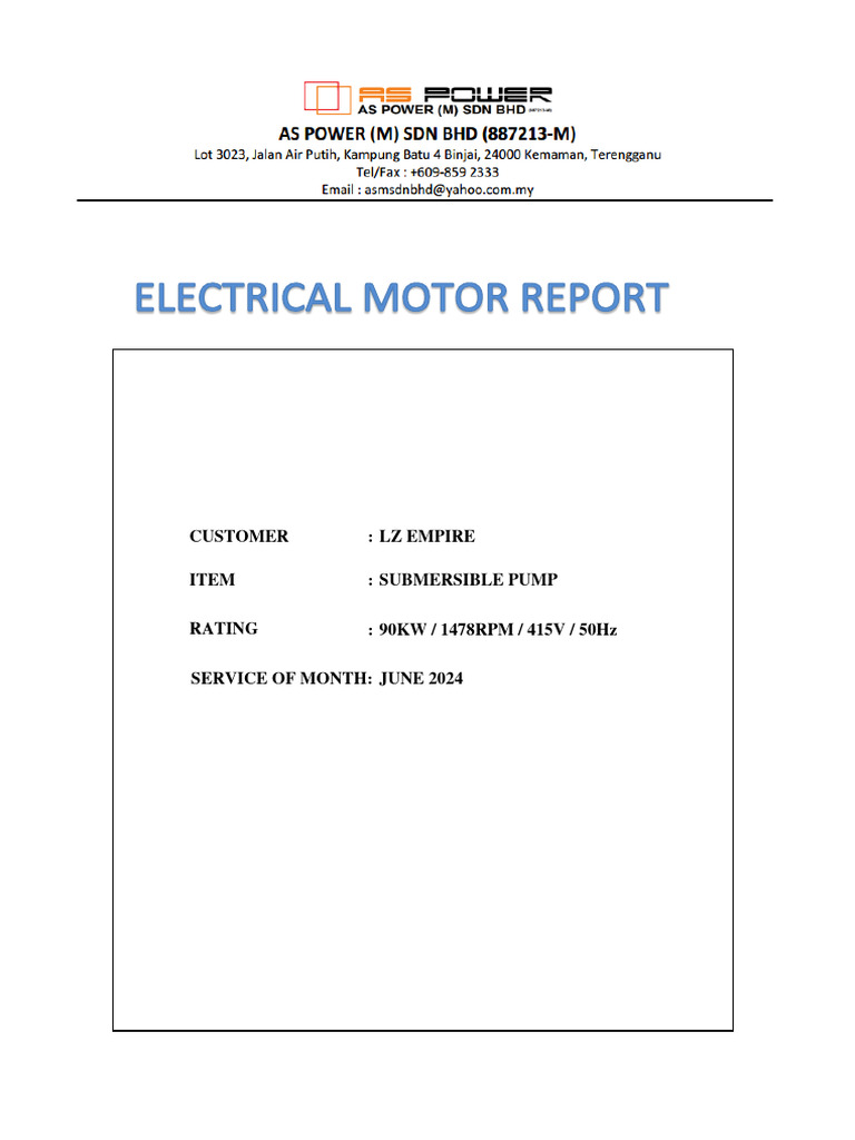 0001repm24.06-90kw Submersible Pump | PDF | Electric Motor | Electrical ...