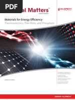 Download Materials for Energy Efficiency Thermoelectrics Thin Films and Phosphors - Material Matters v6n4 by Sigma-Aldrich SN74509229 doc pdf
