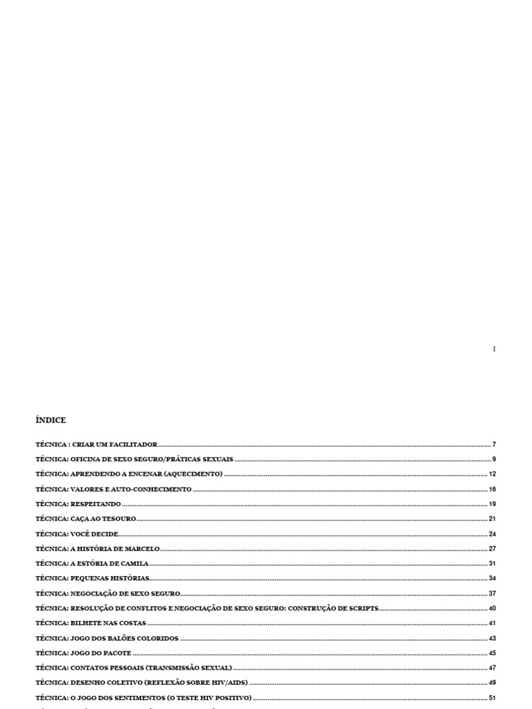 Livro de Oficinas Versao Final 2006 | PDF | Preservativo (camisinha ...