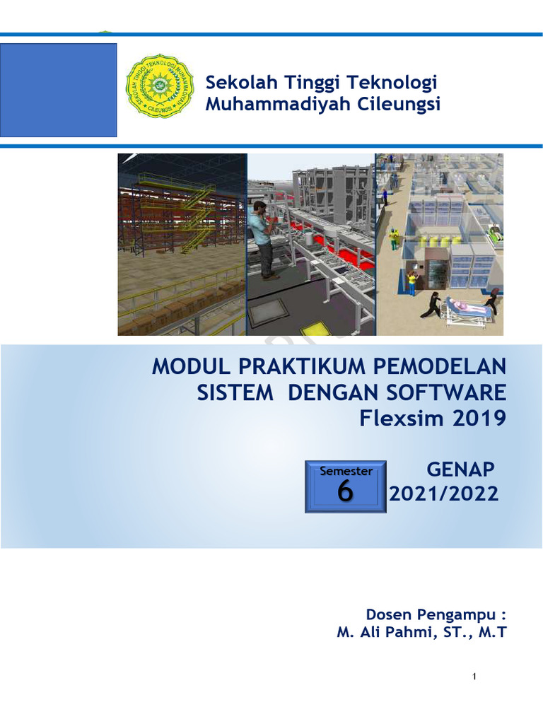 Modul Praktikum Flexsim 2019 | PDF | Komputer | Teknologi & Rekayasa
