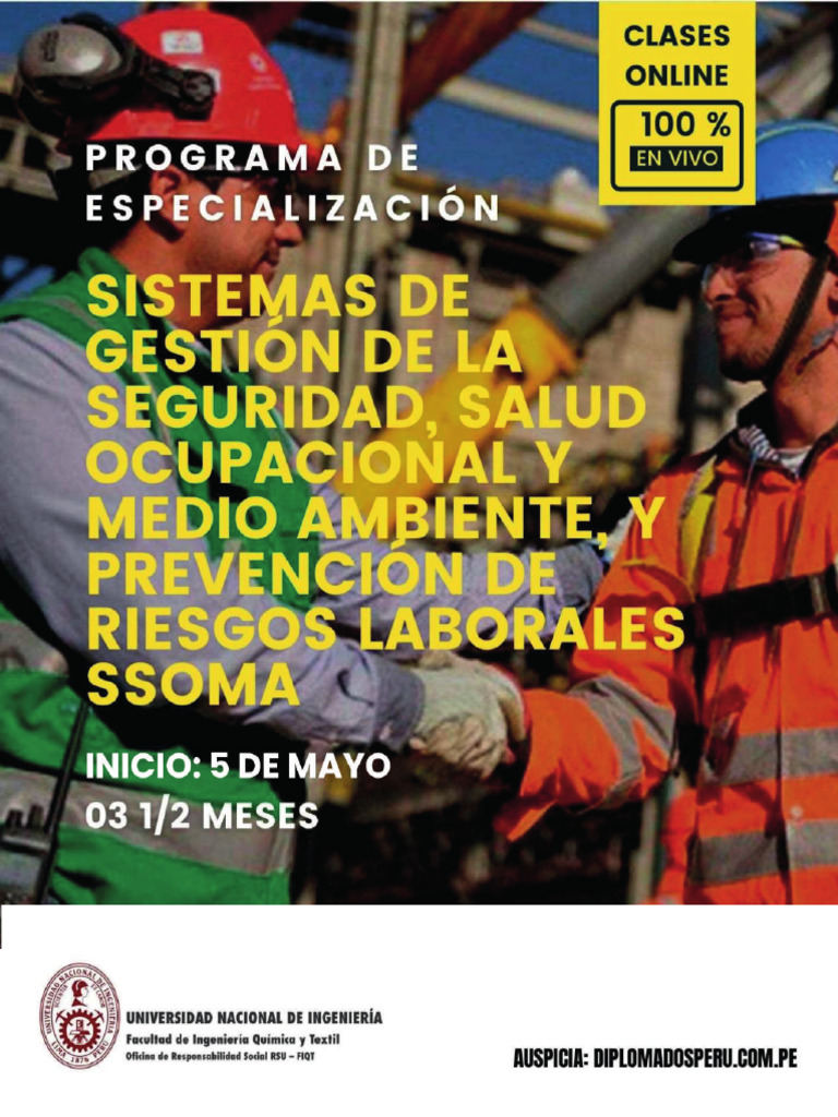 Especialización Online en SSOMA 2025 | PDF | Seguridad y salud ...