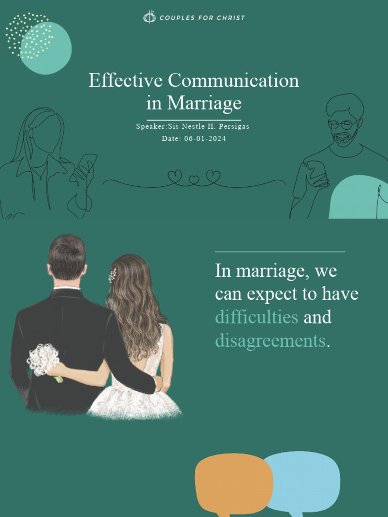 MER 1 - Talk 5 - Effective Communication in Marriage 3 | PDF ...