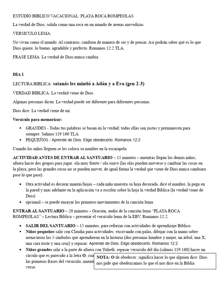 Cronograma Ebv | PDF | Jesús