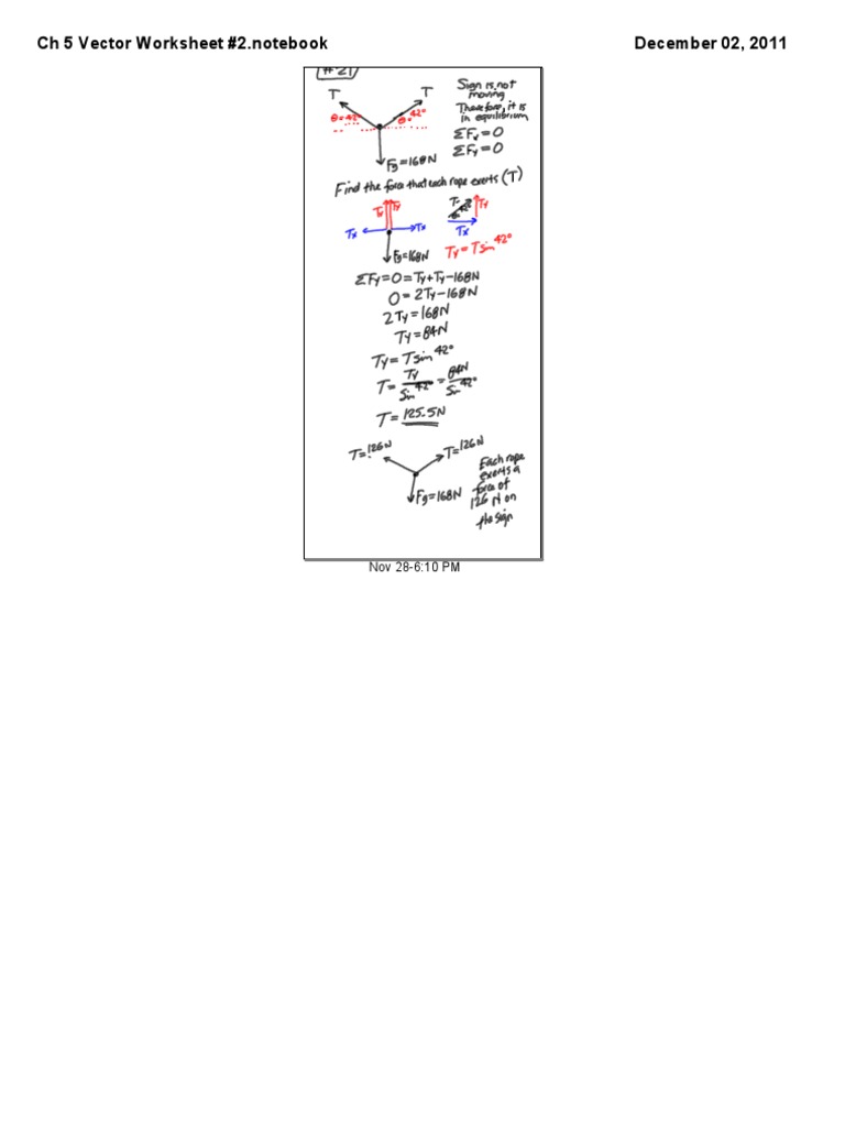 CH 5 Vector WS#3, #21 | PDF