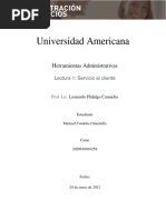Michael - Cordoba - Chinchilla - Lectura 1 - Servicio Al Cliente