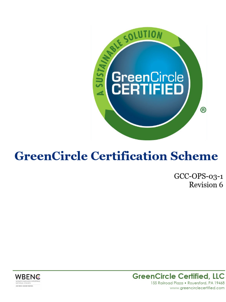 GreenCircle+-+Certification+Scheme+3 2024 | PDF | Audit | Certification