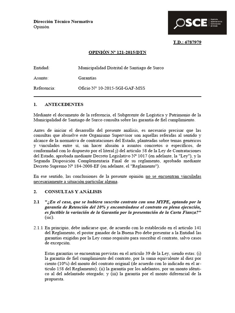 121 15 variacion de garantias pdf regulaci n bancos