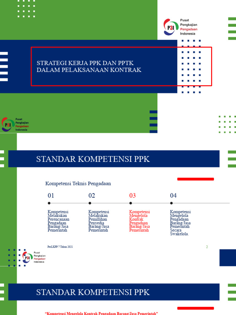 Kompetensi PPK dalam Pengadaan Kontrak | PDF | Pengelolaan Keuangan & Uang