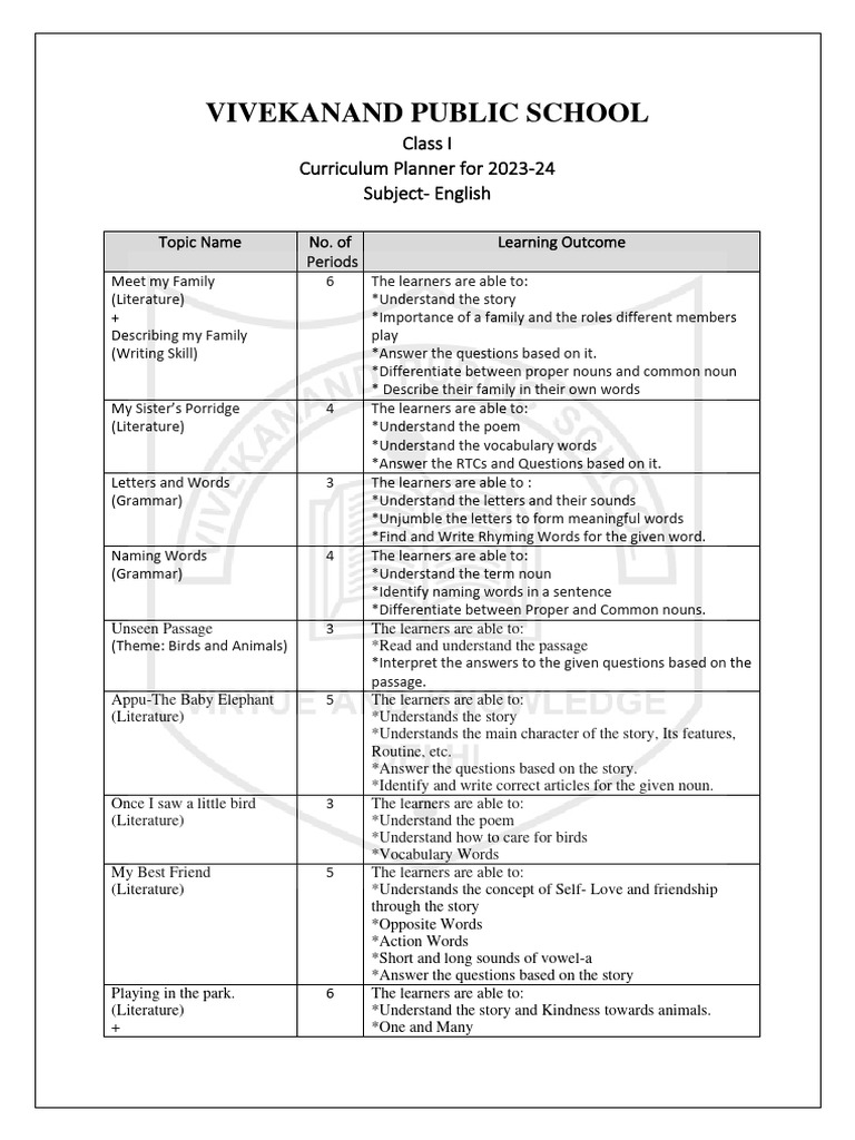 Grade 1 pdf verb word
