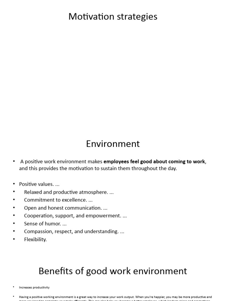Effective Motivation Strategies for Work | PDF | Leadership | Motivational