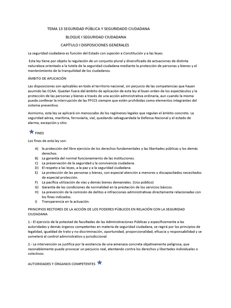 Tema 13 Guardia Civil | Descargar gratis PDF | Documento de identidad
