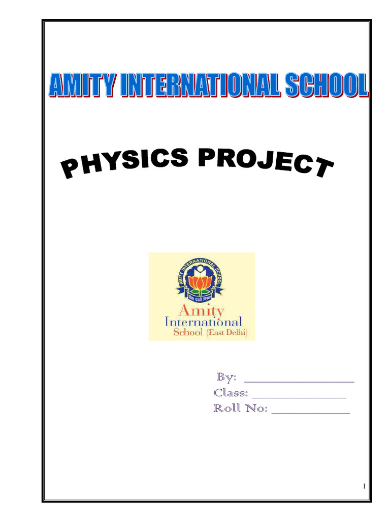 Physics Project File Sample | Download Free PDF | Diffraction | Oscillation