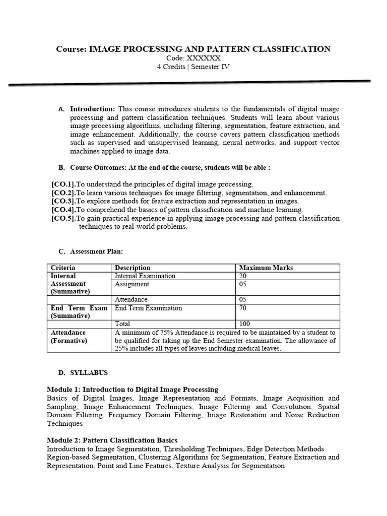 Image Processing and Pattern Classification | PDF | Machine Learning ...