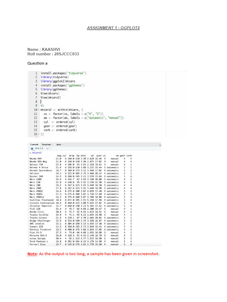 Assignment 1 DV 1 | PDF | Business | Computers